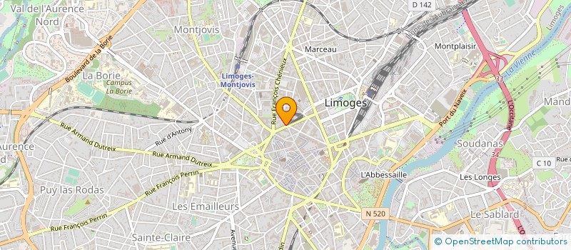 localisation de l'entreprise EXOTIQUES 87 à LIMOGES