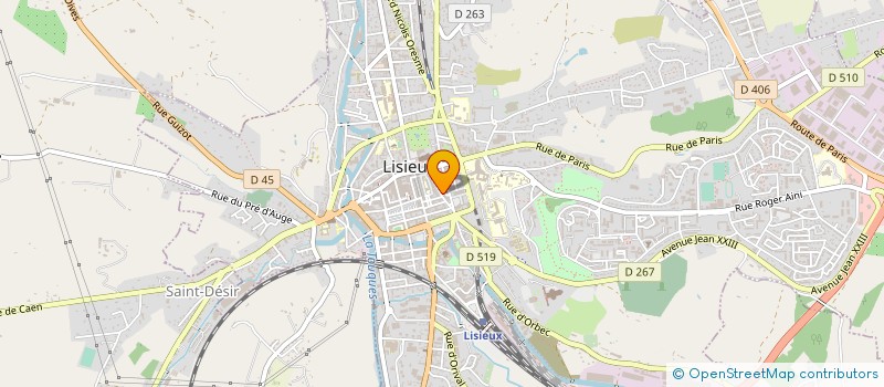 localisation de l'entreprise EXOTIS à LISIEUX