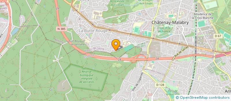localisation de l'entreprise EXOUSIA à CLAMART