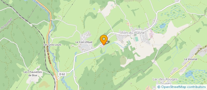 localisation de l'entreprise EXP'AIR 39  FORT-DU-PLASNE