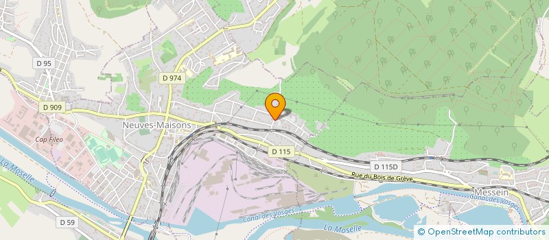 localisation de l'entreprise EXP'AIR 54 à NEUVES-MAISONS