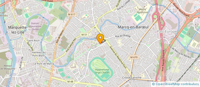 localisation de l'entreprise EXP'AIR LAB  MARCQ-EN-BARUL