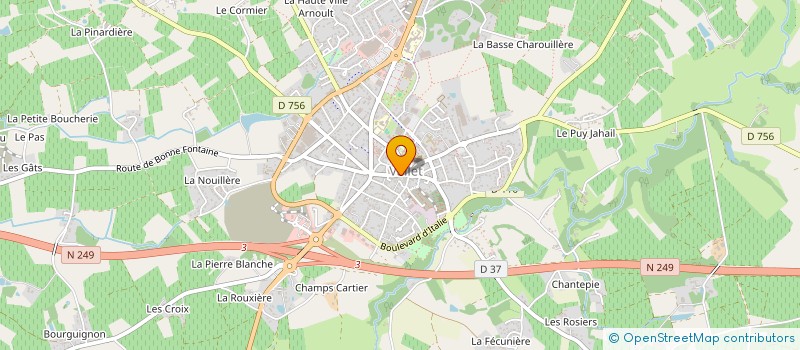 localisation de l'entreprise EXP'IMAP à VALLET