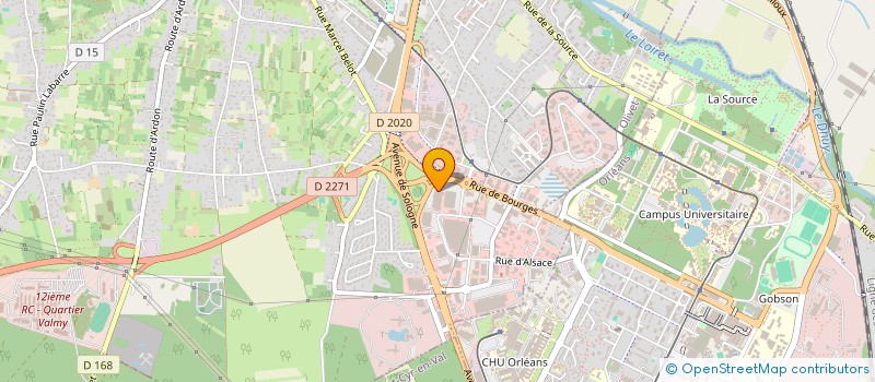 localisation de l'entreprise EXPAC  OLIVET