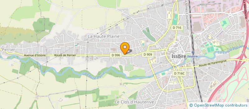 localisation de l'entreprise EXPACE ANIMALERIE à ISSOIRE