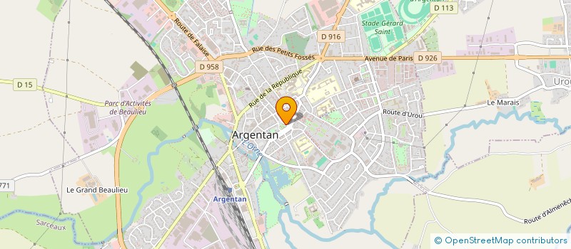 localisation de l'entreprise EXPACE XAVIER ROUSSEAU à ARGENTAN