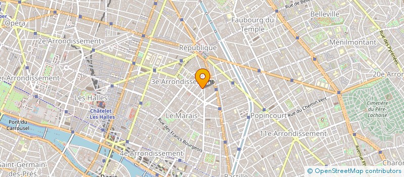 localisation de l'entreprise EXPACI SARL  PARIS