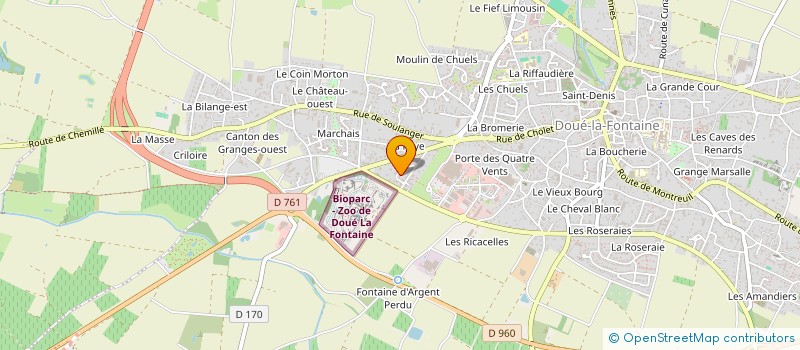 localisation de l'entreprise EXPACOM à DOUE-EN-ANJOU