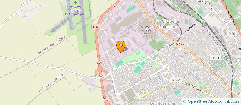 localisation de l'entreprise EXPADEX  LA CHAPELLE-SAINT-LUC