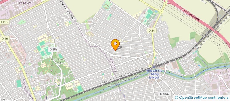 localisation de l'entreprise EXPAIR ENAIRGIE  MITRY-MORY