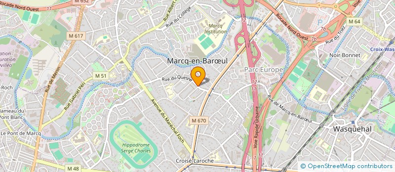 localisation de l'entreprise EXPAIRE à MARCQ-EN-BARŒUL