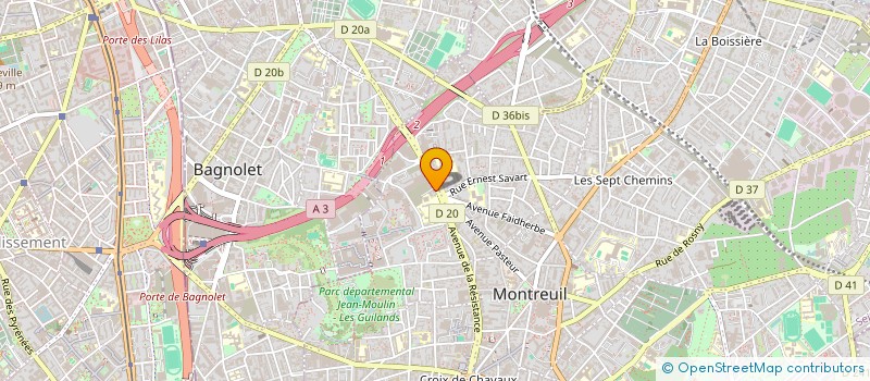 localisation de l'entreprise EXPAIRTEC à MONTREUIL