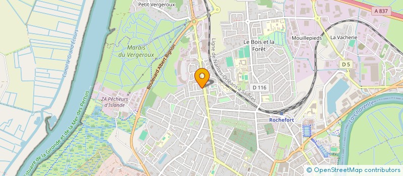localisation de l'entreprise EXPAND à ROCHEFORT