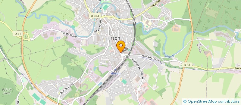 localisation de l'entreprise EXPANSION 02 HIRSON à HIRSON