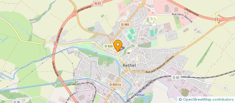 localisation de l'entreprise EXPANSION 08 RETHEL  RETHEL