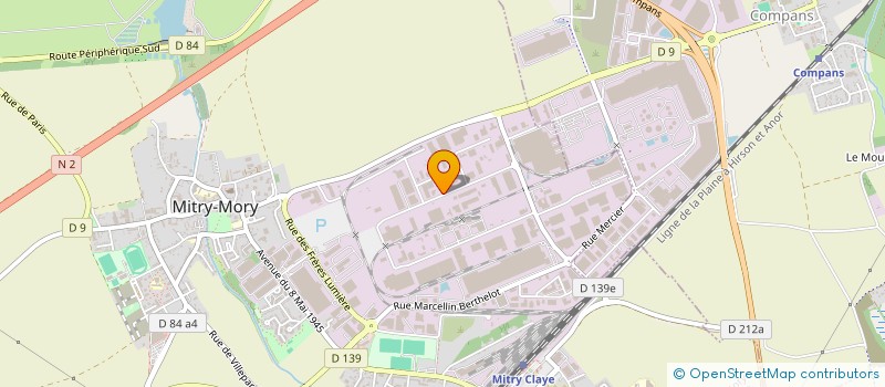 localisation de l'entreprise EXPANSION 2000  MITRY-MORY