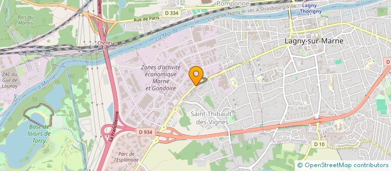 localisation de l'entreprise EXPANSION  LAGNY-SUR-MARNE