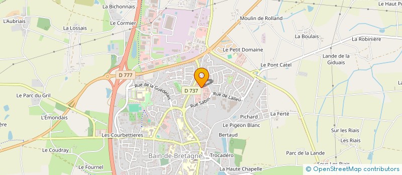 localisation de l'entreprise EXPANSION ALUMINIUM  BAIN-DE-BRETAGNE