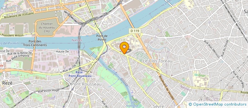 localisation de l'entreprise EXPANSION CENTRES HEMODIALYSE OUEST à NANTES