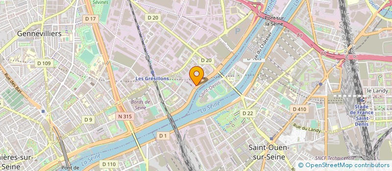 localisation de l'entreprise EXPANSION DOCE à GENNEVILLIERS