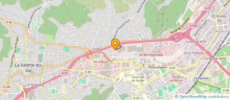 localisation de l'entreprise EXPANSION GOLD à LA VALETTE-DU-VAR