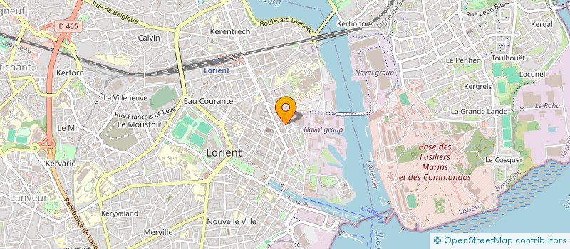 localisation de l'entreprise EXPANSION MEDICALE DE BRETAGNE à LORIENT