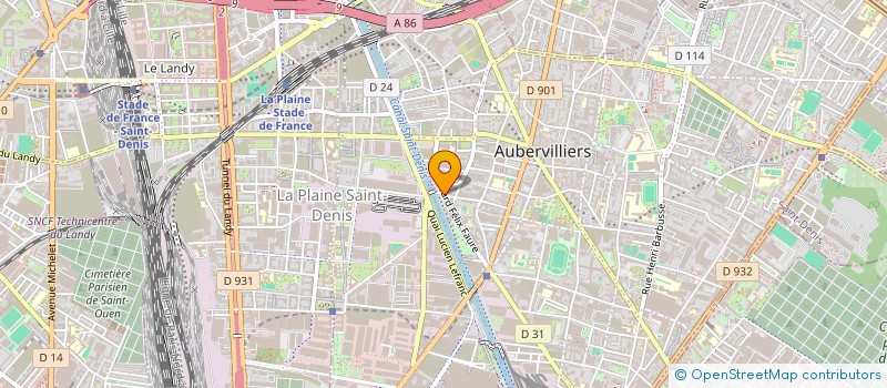 localisation de l'entreprise EXPANSSION  AUBERVILLIERS