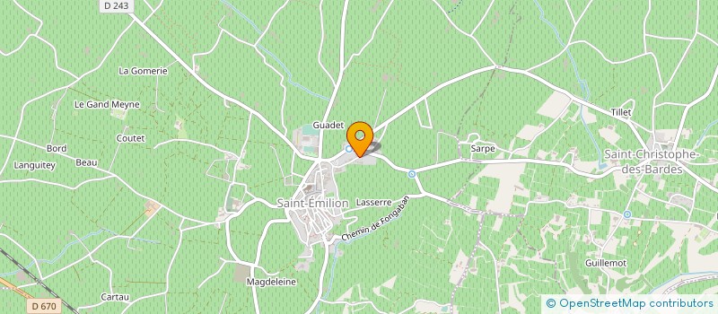 localisation de l'entreprise EXPANVIN SA  SAINT-EMILION