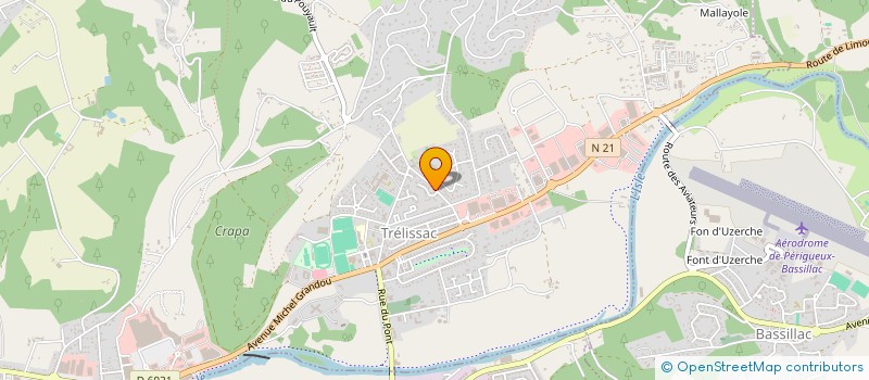 localisation de l'entreprise EXPAR à TRELISSAC