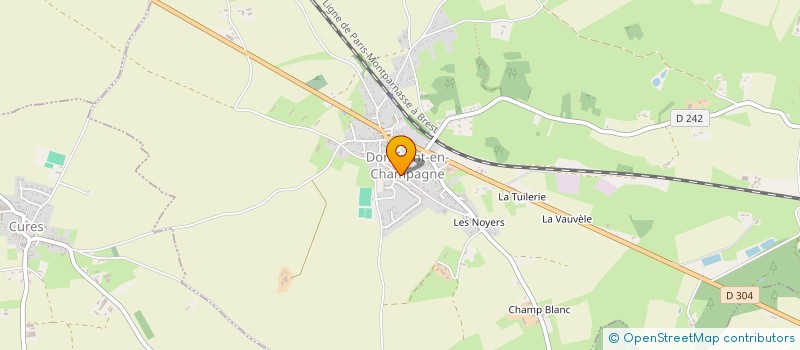 localisation de l'entreprise EXPE110 à DOMFRONT-EN-CHAMPAGNE