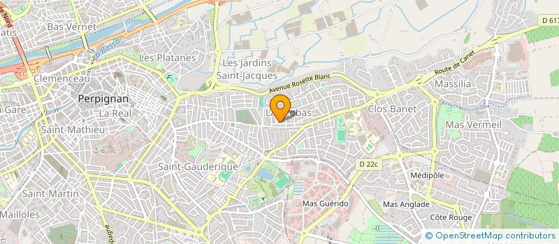 localisation de l'entreprise EXPEB  PERPIGNAN