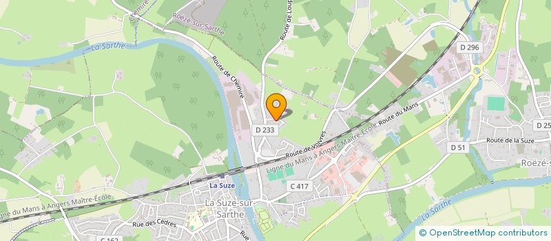 localisation de l'entreprise EXPEBATS  LA SUZE-SUR-SARTHE