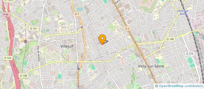 localisation de l'entreprise EXPECOM à VITRY-SUR-SEINE