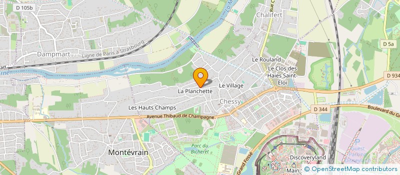 localisation de l'entreprise EXPED.IT  CHESSY