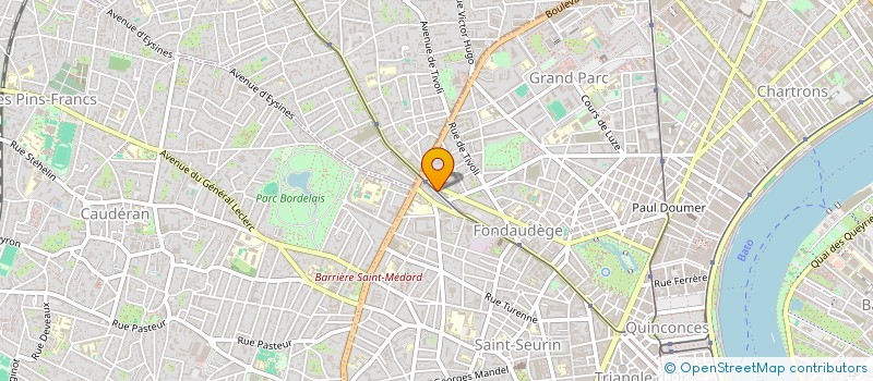 localisation de l'entreprise EXPEDEASY à BORDEAUX