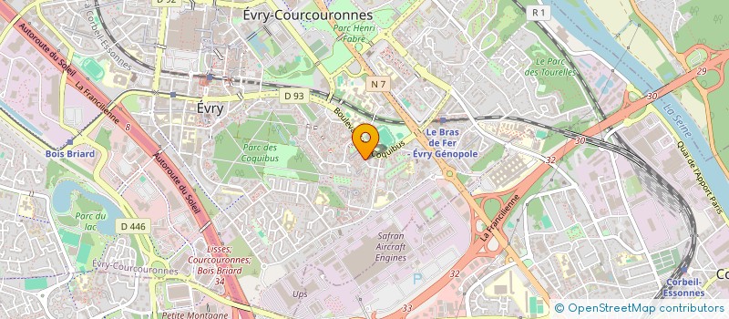 localisation de l'entreprise EXPEDIS à EVRY-COURCOURONNES