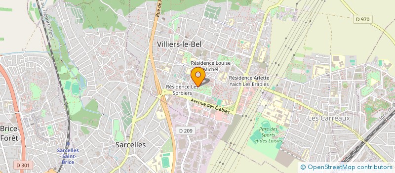 localisation de l'entreprise EXPEED  VILLIERS-LE-BEL