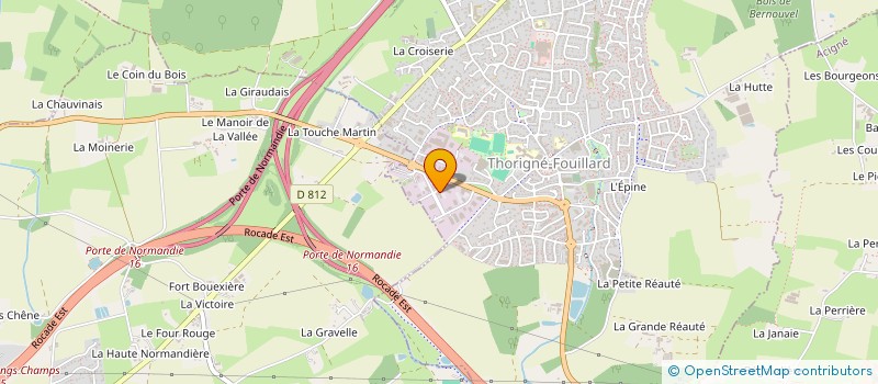 localisation de l'entreprise EXPELIA  THORIGNE-FOUILLARD