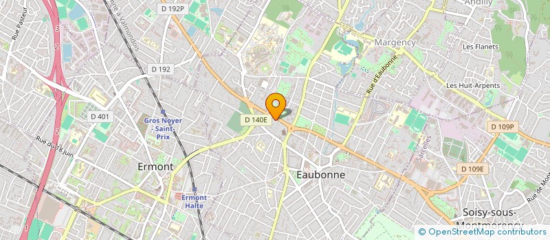 localisation de l'entreprise EXPER AUTO à EAUBONNE