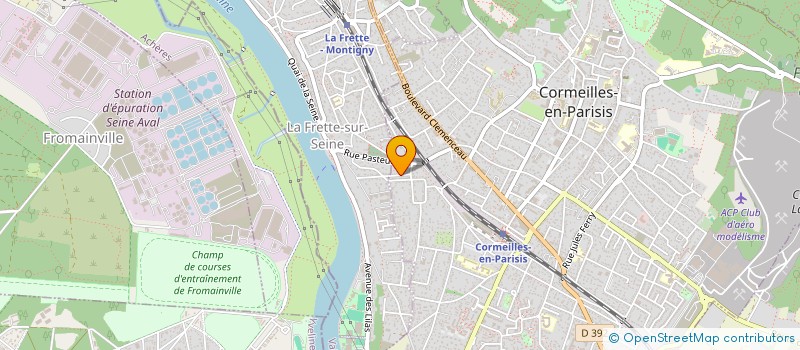 localisation de l'entreprise EXPER FORMATION  PIERRELAYE