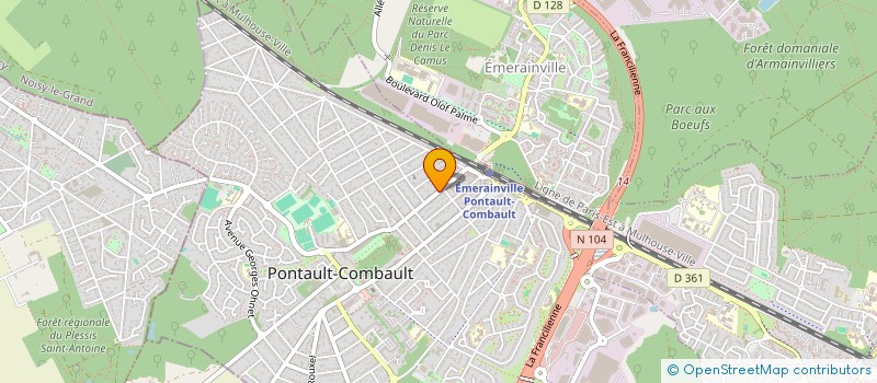 localisation de l'entreprise EXPERALYA à PONTAULT-COMBAULT