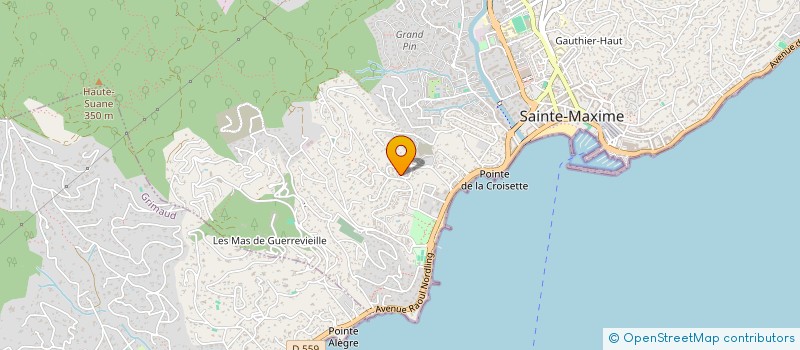 localisation de l'entreprise EXPERBURO à SAINTE-MAXIME
