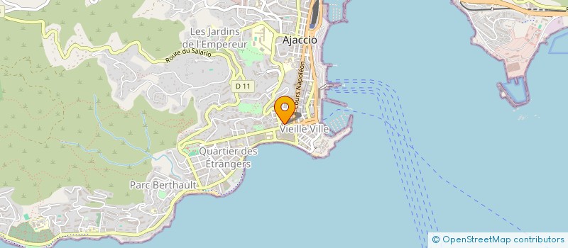 localisation de l'entreprise EXPERCORSIMMO (CABINET D'EXPERTISES IMMOBILIERES JEAN BAPTISTE VINCIGUERRA à AJACCIO