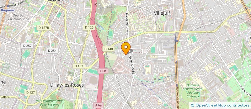 localisation de l'entreprise EXPERDIAG  VILLEJUIF