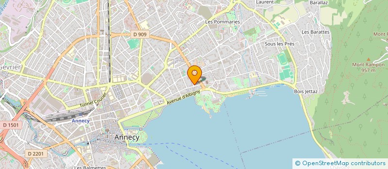 localisation de l'entreprise EXPERIALPES à ANNECY