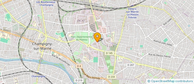 localisation de l'entreprise EXPERIENCE à CHAMPIGNY-SUR-MARNE