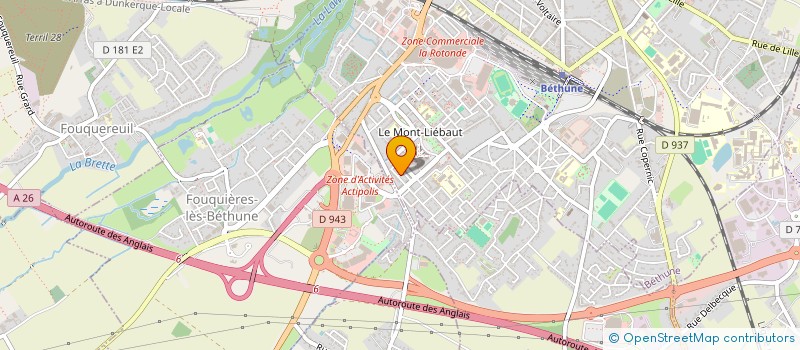 localisation de l'entreprise EXPERIENCE AUTOMOBILE  BETHUNE