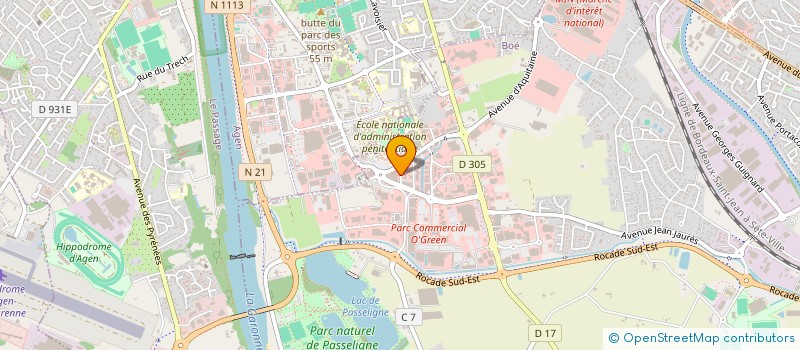 localisation de l'entreprise EXPERIENCE BEAUTE  BOE