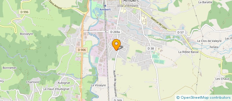 localisation de l'entreprise EXPERIENCE CARRELAGE  AMBERT