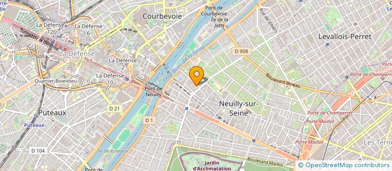 localisation de l'entreprise EXPERIENCE MONTAGNE à NEUILLY-SUR-SEINE